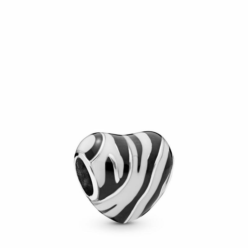 Talismane Pandora Wild Stripes Argint /Negrii (8JzgR1H5)